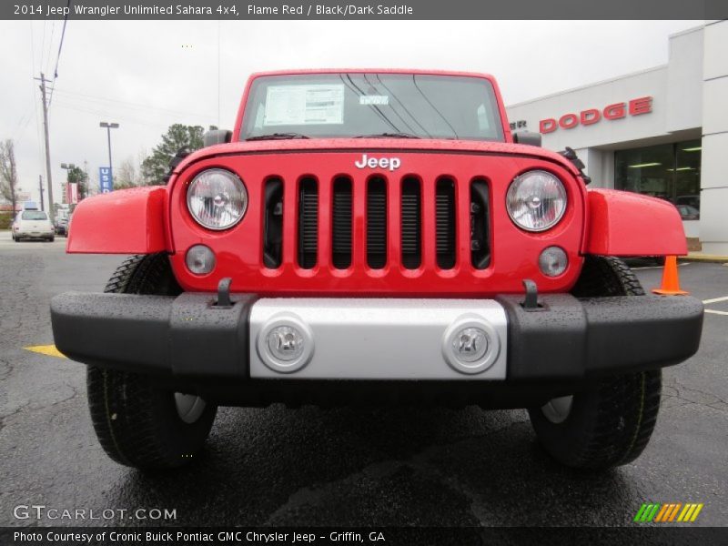 Flame Red / Black/Dark Saddle 2014 Jeep Wrangler Unlimited Sahara 4x4