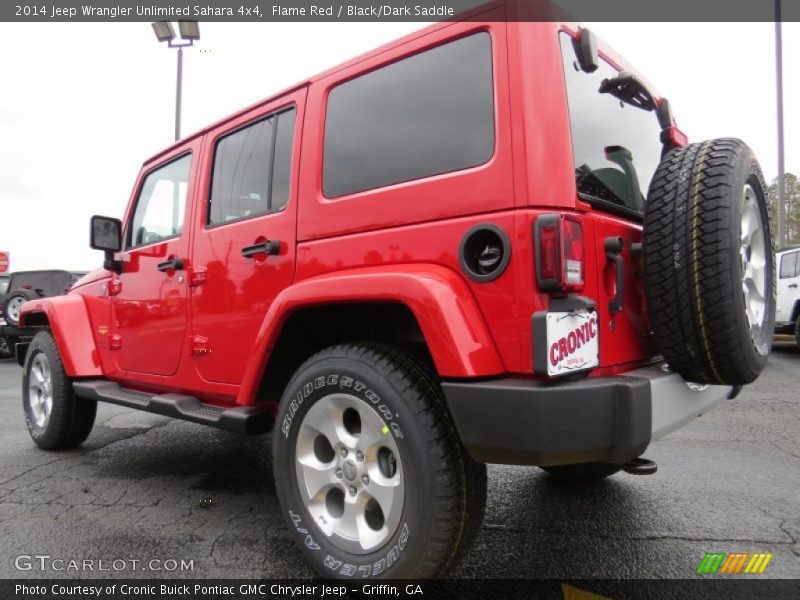 Flame Red / Black/Dark Saddle 2014 Jeep Wrangler Unlimited Sahara 4x4