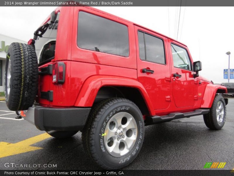 Flame Red / Black/Dark Saddle 2014 Jeep Wrangler Unlimited Sahara 4x4