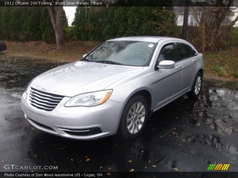 Bright Silver Metallic / Black 2011 Chrysler 200 Touring