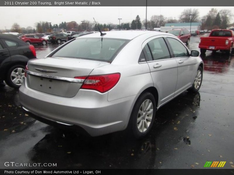 Bright Silver Metallic / Black 2011 Chrysler 200 Touring