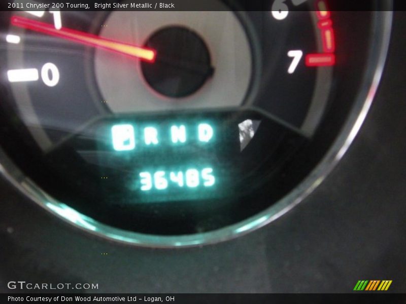 Bright Silver Metallic / Black 2011 Chrysler 200 Touring