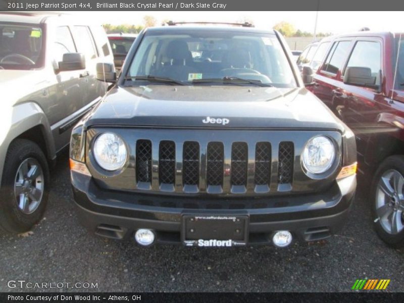 Brilliant Black Crystal Pearl / Dark Slate Gray 2011 Jeep Patriot Sport 4x4