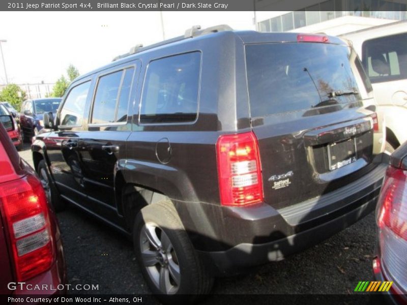 Brilliant Black Crystal Pearl / Dark Slate Gray 2011 Jeep Patriot Sport 4x4