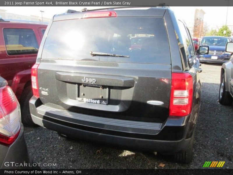 Brilliant Black Crystal Pearl / Dark Slate Gray 2011 Jeep Patriot Sport 4x4