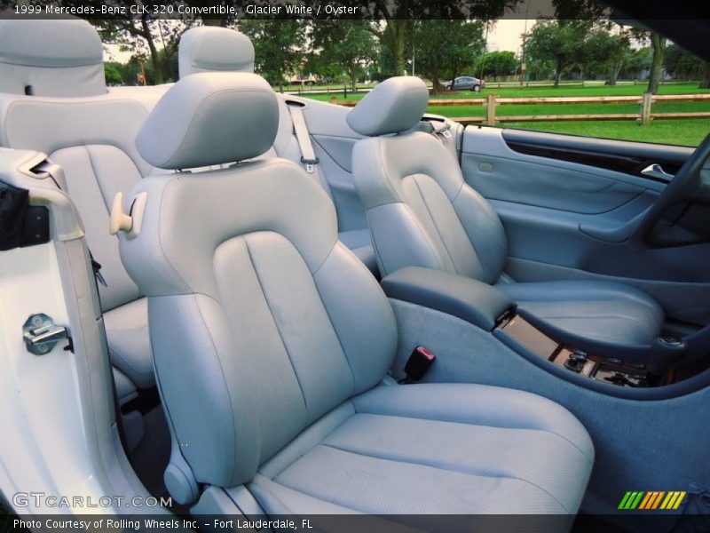 Glacier White / Oyster 1999 Mercedes-Benz CLK 320 Convertible