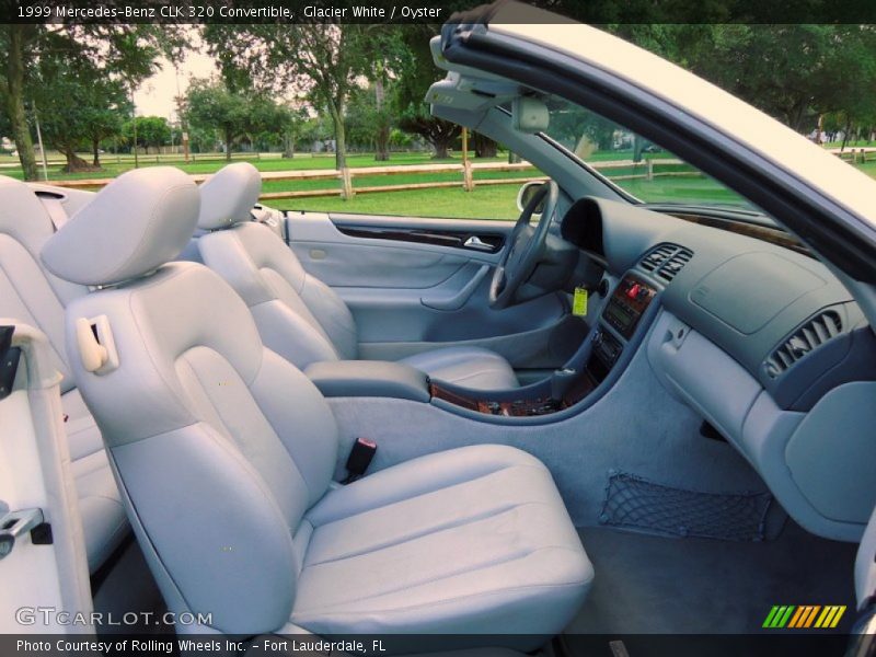 Glacier White / Oyster 1999 Mercedes-Benz CLK 320 Convertible