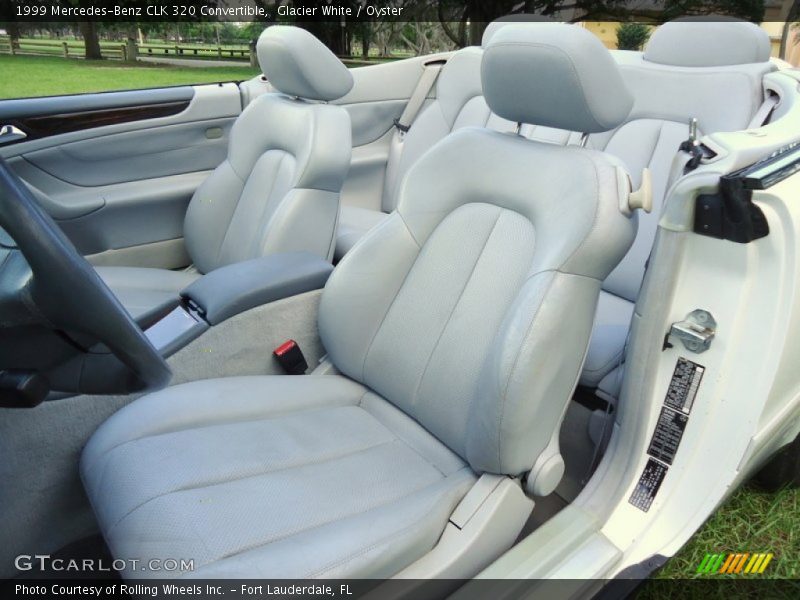 Glacier White / Oyster 1999 Mercedes-Benz CLK 320 Convertible