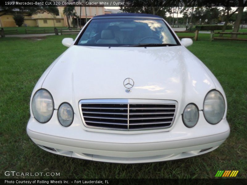 Glacier White / Oyster 1999 Mercedes-Benz CLK 320 Convertible