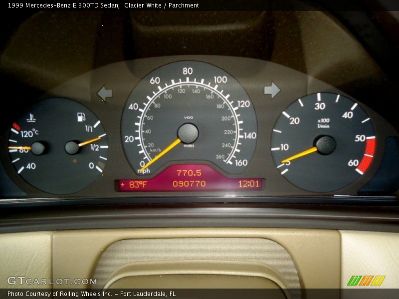  1999 E 300TD Sedan 300TD Sedan Gauges