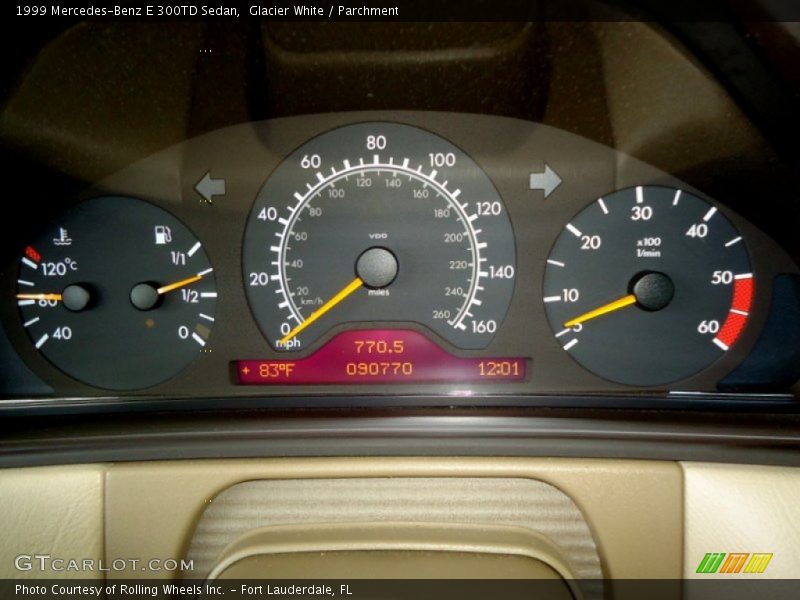  1999 E 300TD Sedan 300TD Sedan Gauges