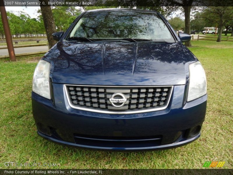 Blue Onyx Metallic / Beige 2007 Nissan Sentra 2.0