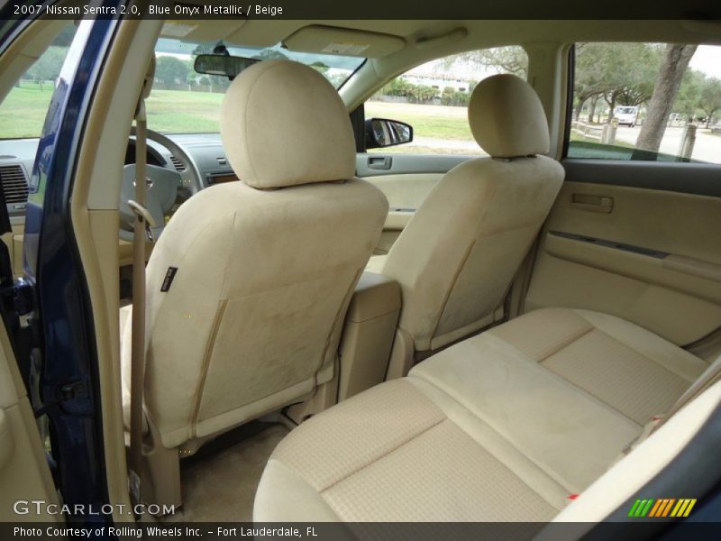 Blue Onyx Metallic / Beige 2007 Nissan Sentra 2.0