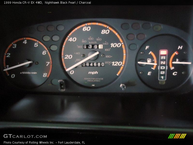  1999 CR-V EX 4WD EX 4WD Gauges