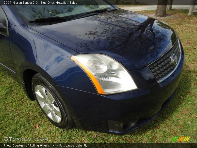 Blue Onyx Metallic / Beige 2007 Nissan Sentra 2.0