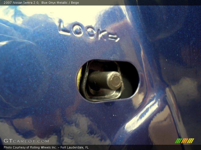 Blue Onyx Metallic / Beige 2007 Nissan Sentra 2.0