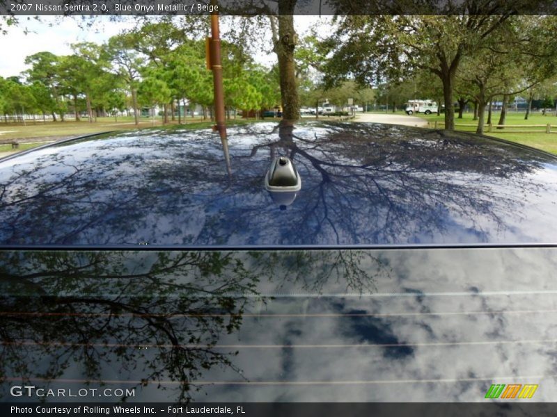 Blue Onyx Metallic / Beige 2007 Nissan Sentra 2.0
