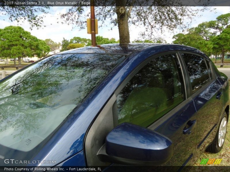 Blue Onyx Metallic / Beige 2007 Nissan Sentra 2.0