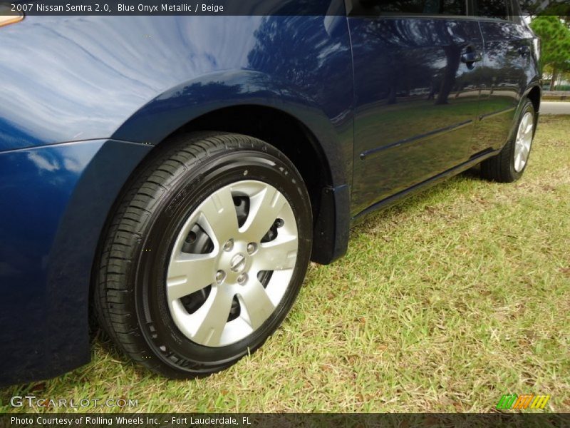 Blue Onyx Metallic / Beige 2007 Nissan Sentra 2.0