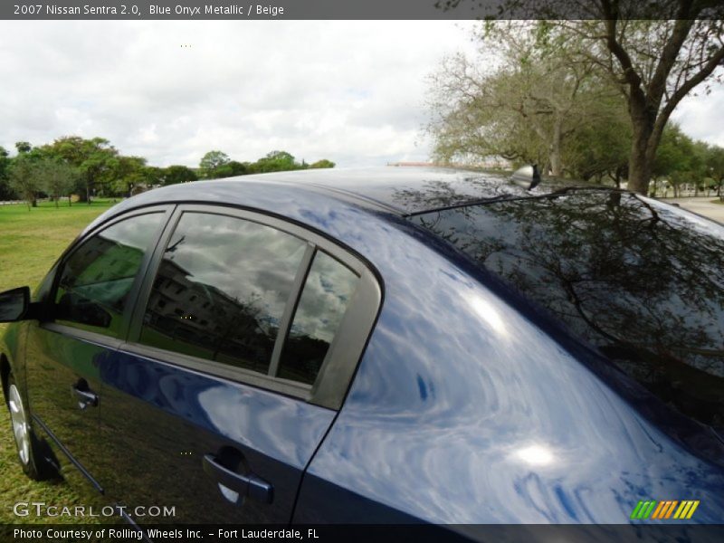 Blue Onyx Metallic / Beige 2007 Nissan Sentra 2.0