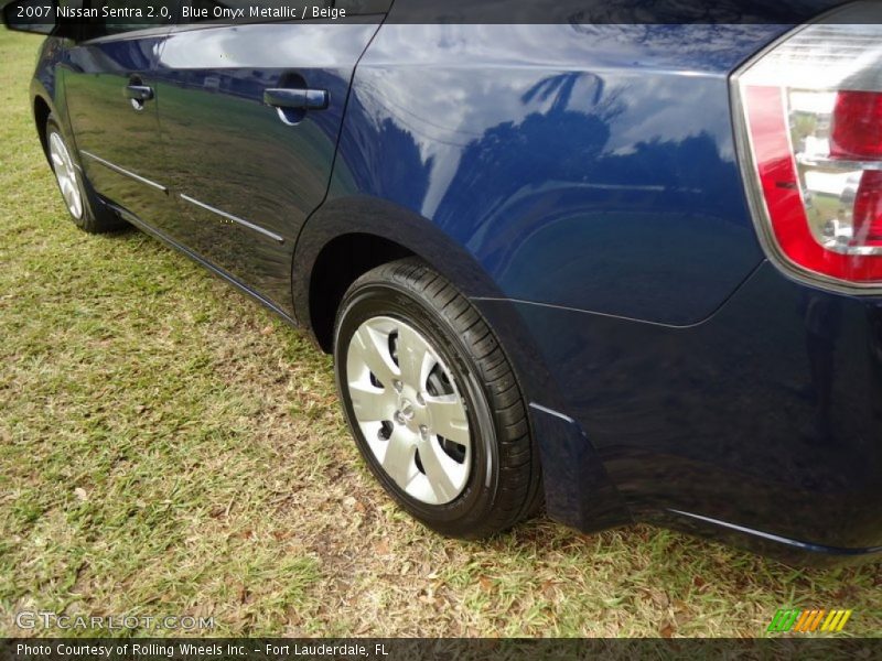 Blue Onyx Metallic / Beige 2007 Nissan Sentra 2.0