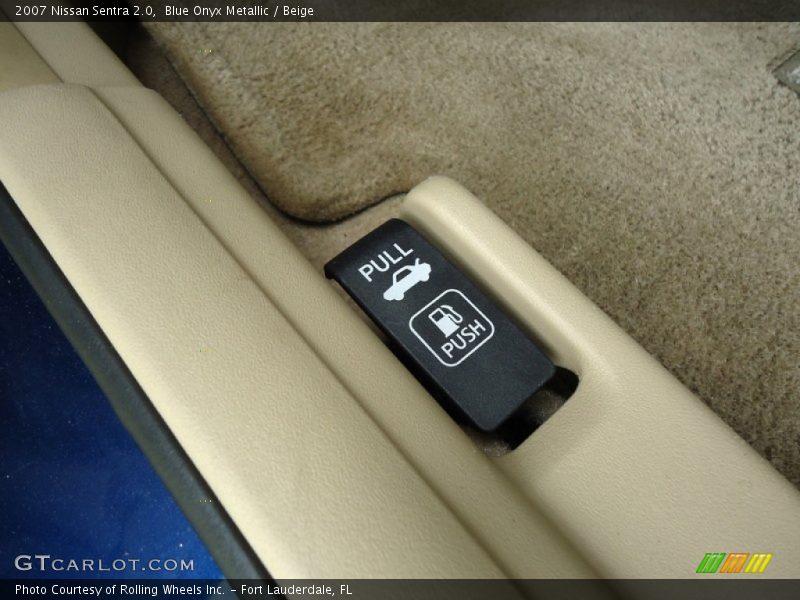 Blue Onyx Metallic / Beige 2007 Nissan Sentra 2.0