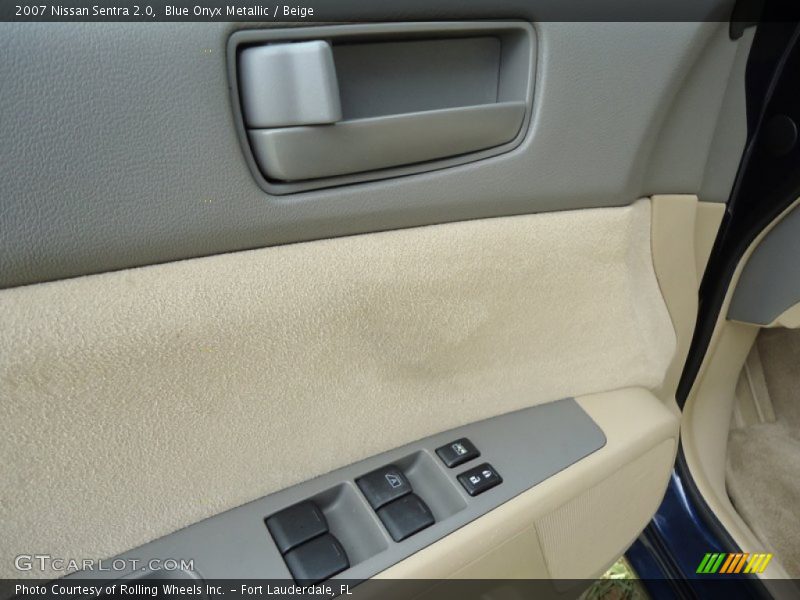 Blue Onyx Metallic / Beige 2007 Nissan Sentra 2.0