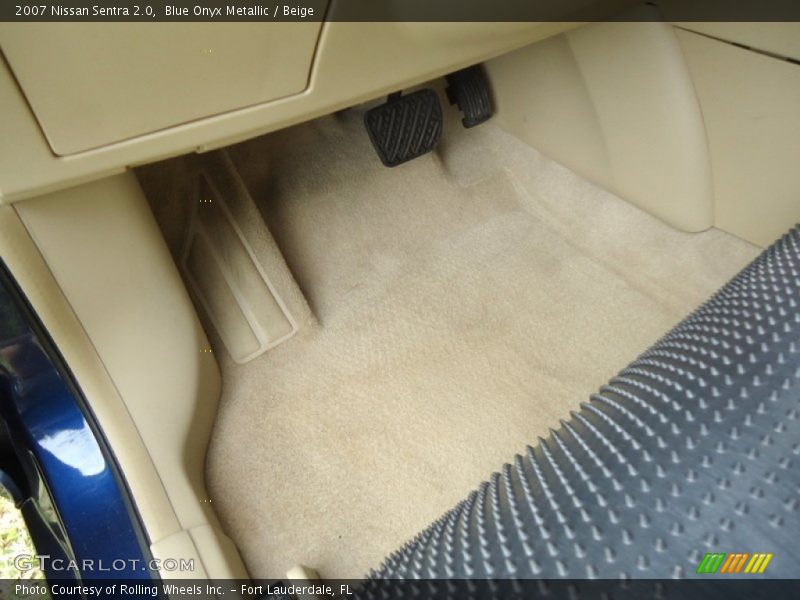 Blue Onyx Metallic / Beige 2007 Nissan Sentra 2.0