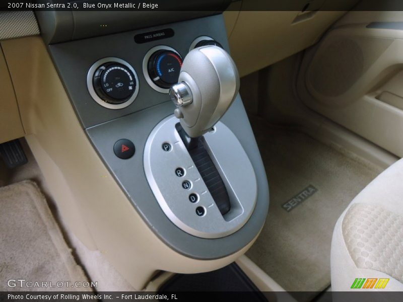Blue Onyx Metallic / Beige 2007 Nissan Sentra 2.0