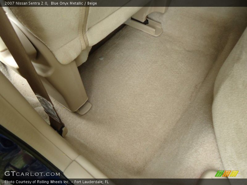 Blue Onyx Metallic / Beige 2007 Nissan Sentra 2.0