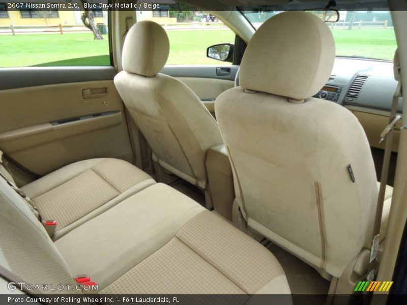 Blue Onyx Metallic / Beige 2007 Nissan Sentra 2.0
