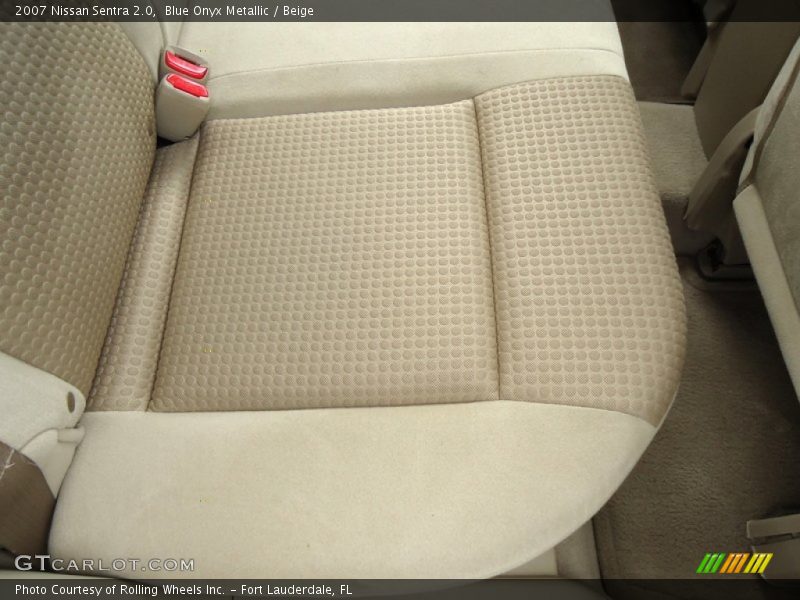 Blue Onyx Metallic / Beige 2007 Nissan Sentra 2.0