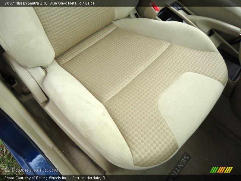 Blue Onyx Metallic / Beige 2007 Nissan Sentra 2.0