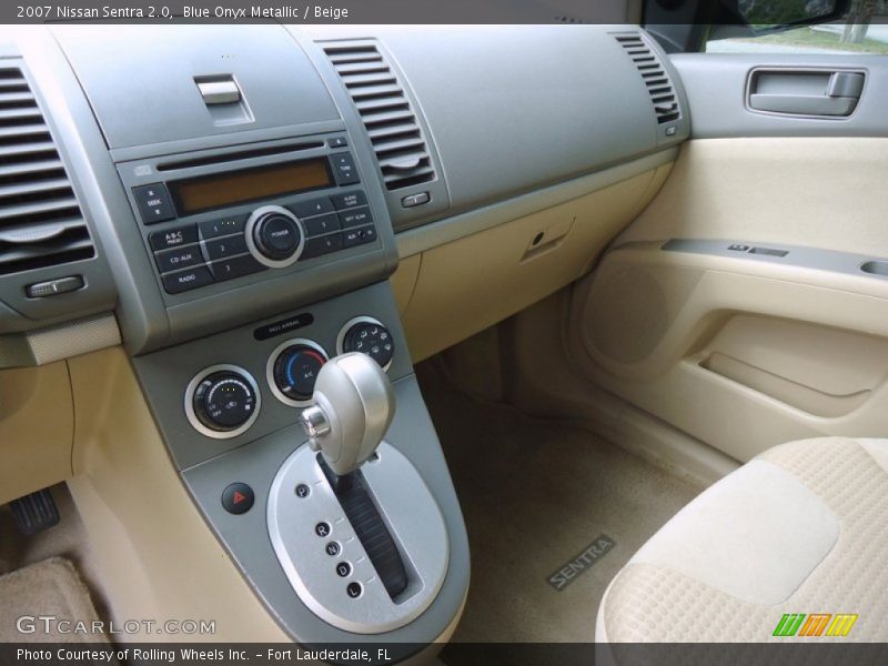Blue Onyx Metallic / Beige 2007 Nissan Sentra 2.0