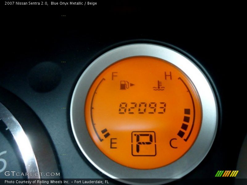 Blue Onyx Metallic / Beige 2007 Nissan Sentra 2.0