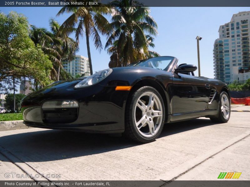Basalt Black Metallic / Black 2005 Porsche Boxster