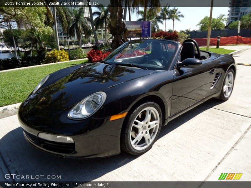 Basalt Black Metallic / Black 2005 Porsche Boxster