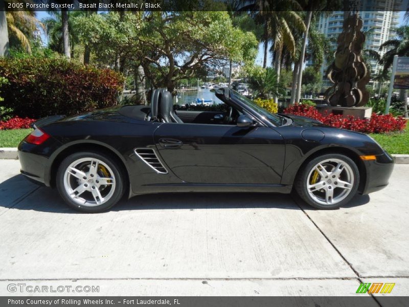 Basalt Black Metallic / Black 2005 Porsche Boxster