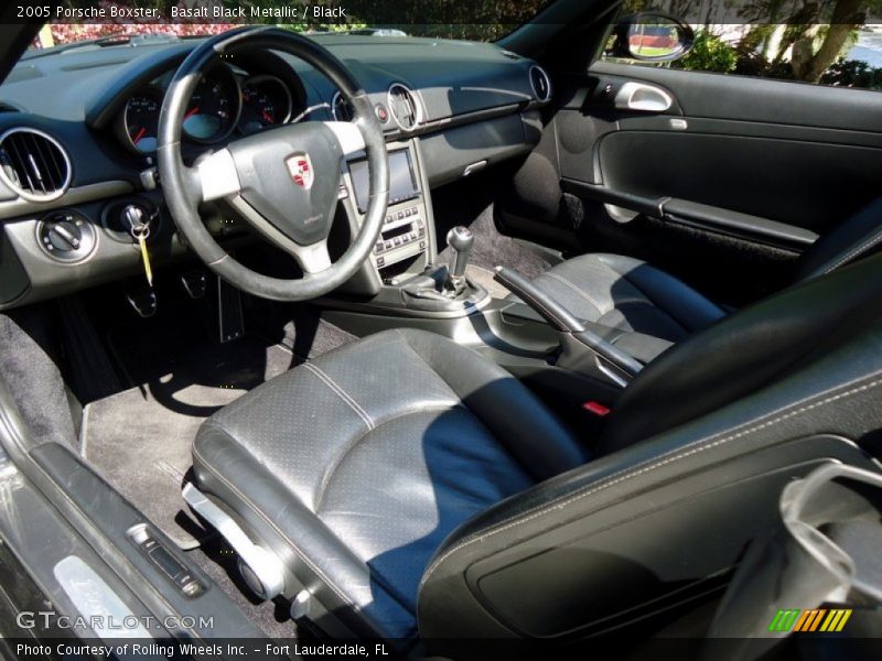 Basalt Black Metallic / Black 2005 Porsche Boxster