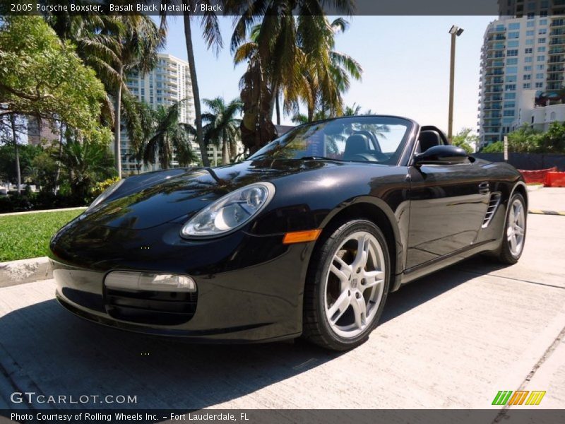 Basalt Black Metallic / Black 2005 Porsche Boxster