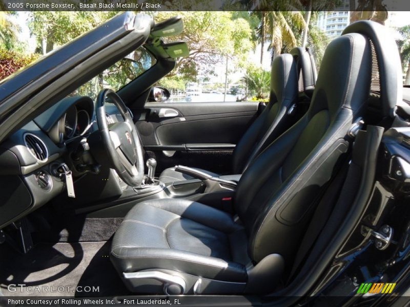 Basalt Black Metallic / Black 2005 Porsche Boxster