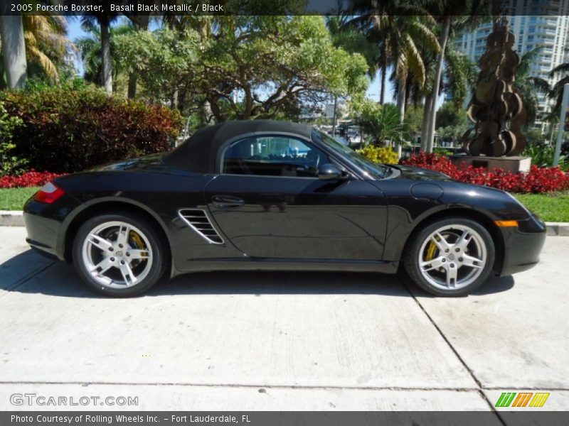 Basalt Black Metallic / Black 2005 Porsche Boxster