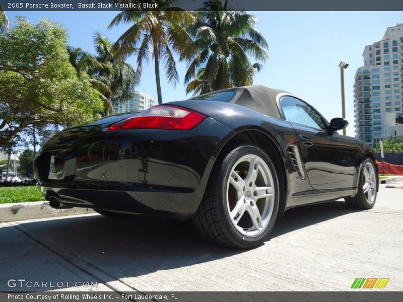 Basalt Black Metallic / Black 2005 Porsche Boxster