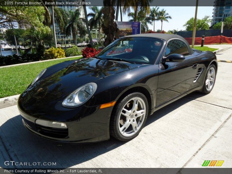Basalt Black Metallic / Black 2005 Porsche Boxster