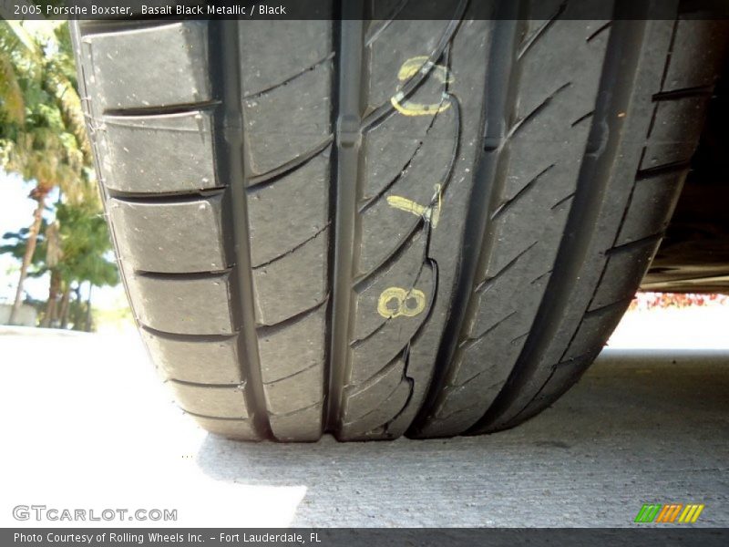 Basalt Black Metallic / Black 2005 Porsche Boxster