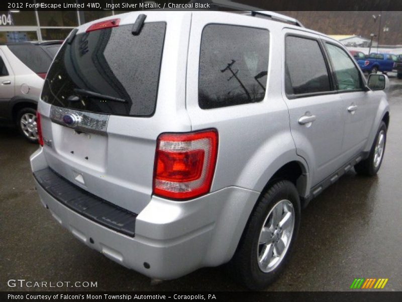 Ingot Silver Metallic / Charcoal Black 2012 Ford Escape Limited 4WD