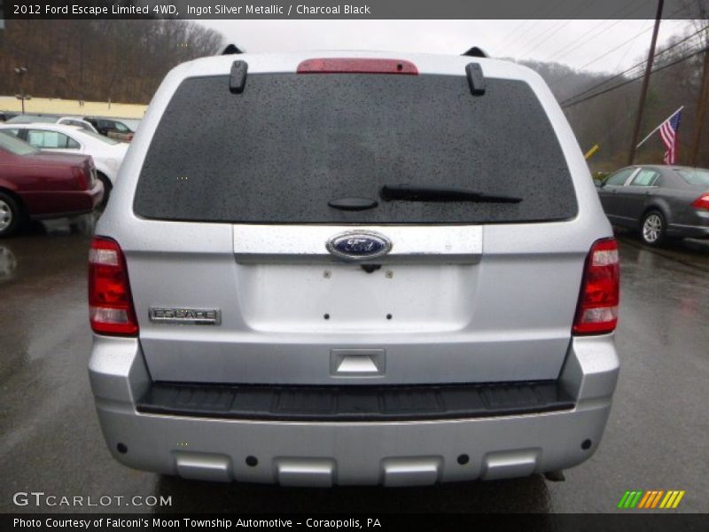 Ingot Silver Metallic / Charcoal Black 2012 Ford Escape Limited 4WD