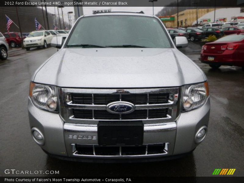 Ingot Silver Metallic / Charcoal Black 2012 Ford Escape Limited 4WD