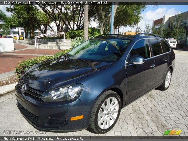 Blue Graphite Metallic / Titan Black 2010 Volkswagen Jetta TDI SportWagen
