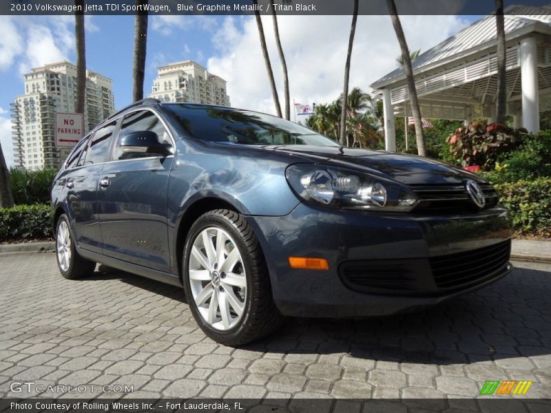 Blue Graphite Metallic / Titan Black 2010 Volkswagen Jetta TDI SportWagen